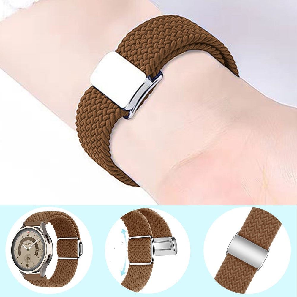 22mm Universal nylon strap with magnetic buckle - Black#serie_5
