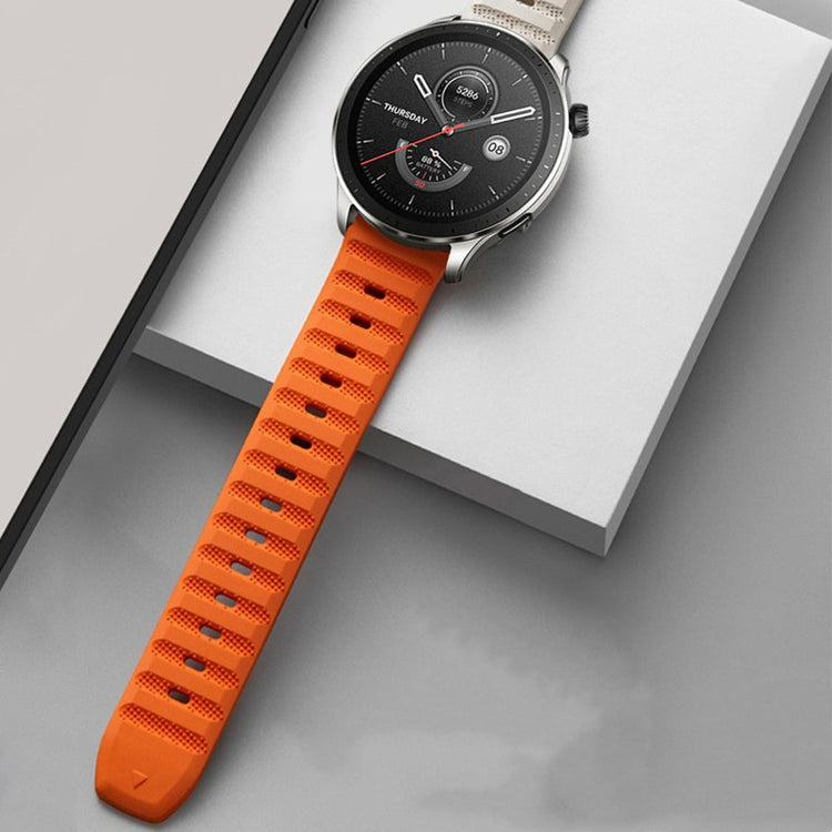 Fremragende Silikone Universal Rem passer til Smartwatch - Orange#serie_1