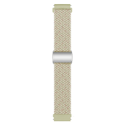 Vildt Smuk Metal Og Nylon Universal Rem passer til Smartwatch - Hvid#serie_11