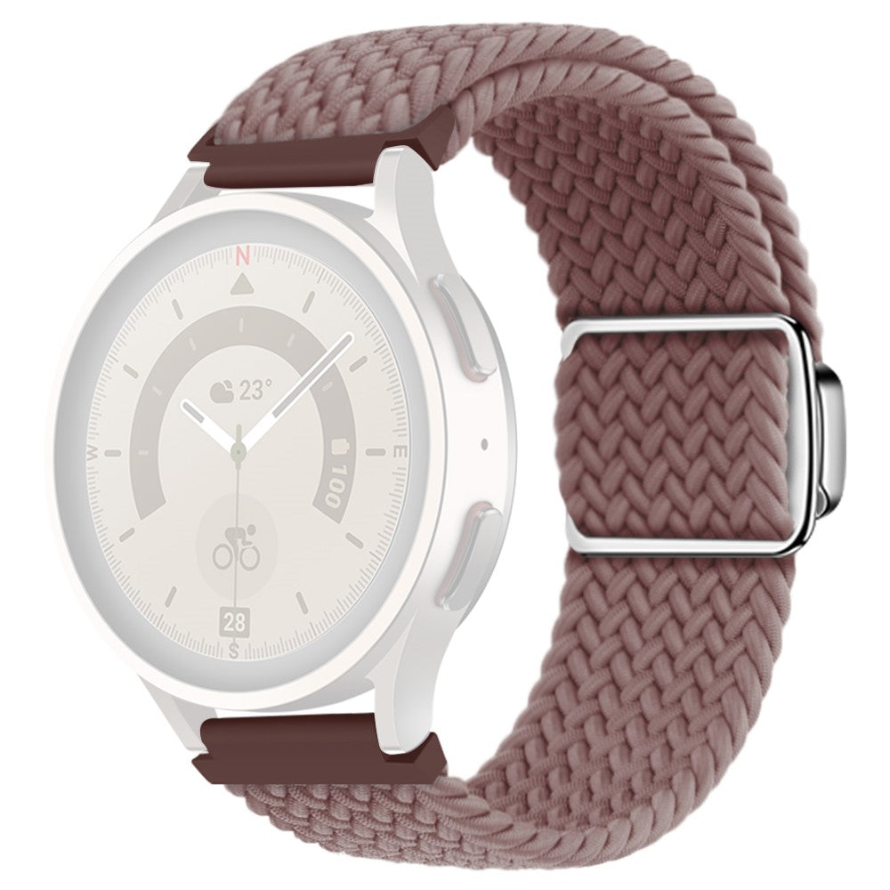 Vildt Smuk Metal Og Nylon Universal Rem passer til Smartwatch - Lilla#serie_14