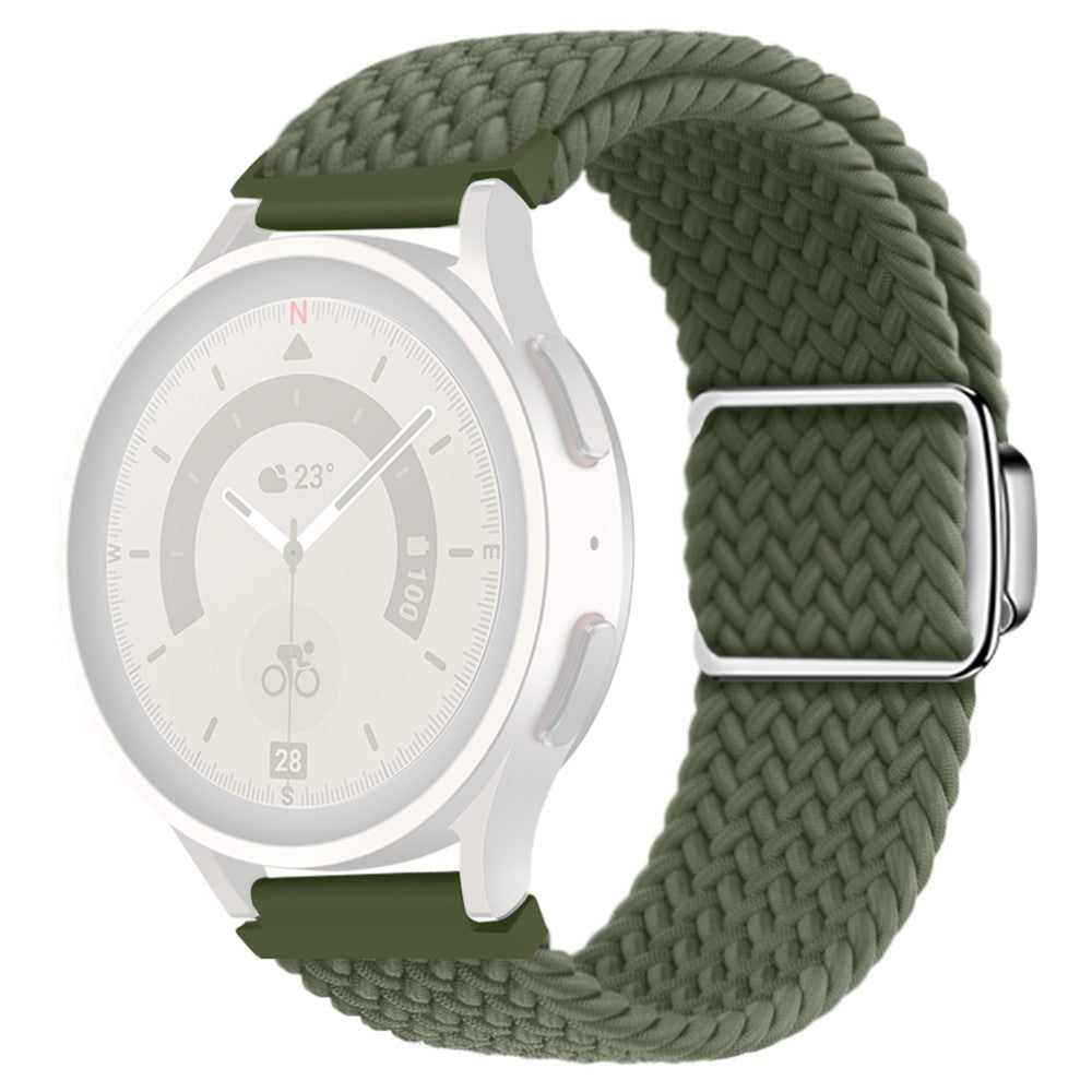 Vildt Smuk Metal Og Nylon Universal Rem passer til Smartwatch - Grøn#serie_3