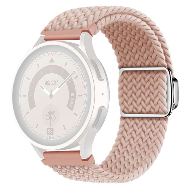 Vildt Smuk Metal Og Nylon Universal Rem passer til Smartwatch - Pink#serie_4