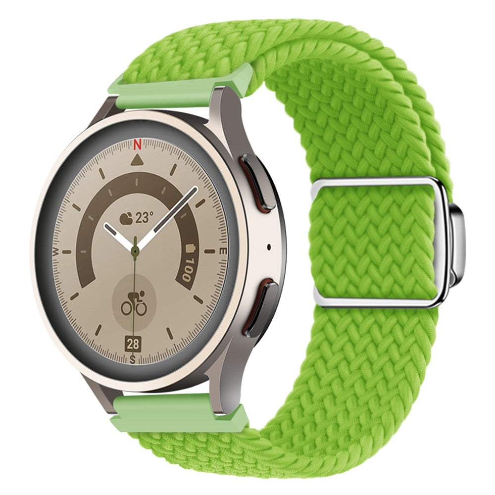 Vildt Smuk Metal Og Nylon Universal Rem passer til Smartwatch - Grøn#serie_6