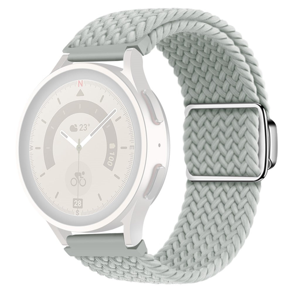 Vildt Smuk Metal Og Nylon Universal Rem passer til Smartwatch - Sølv#serie_7