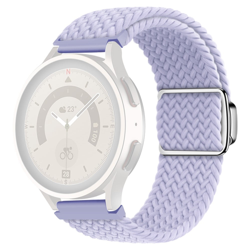 Vildt Smuk Metal Og Nylon Universal Rem passer til Smartwatch - Lilla#serie_9