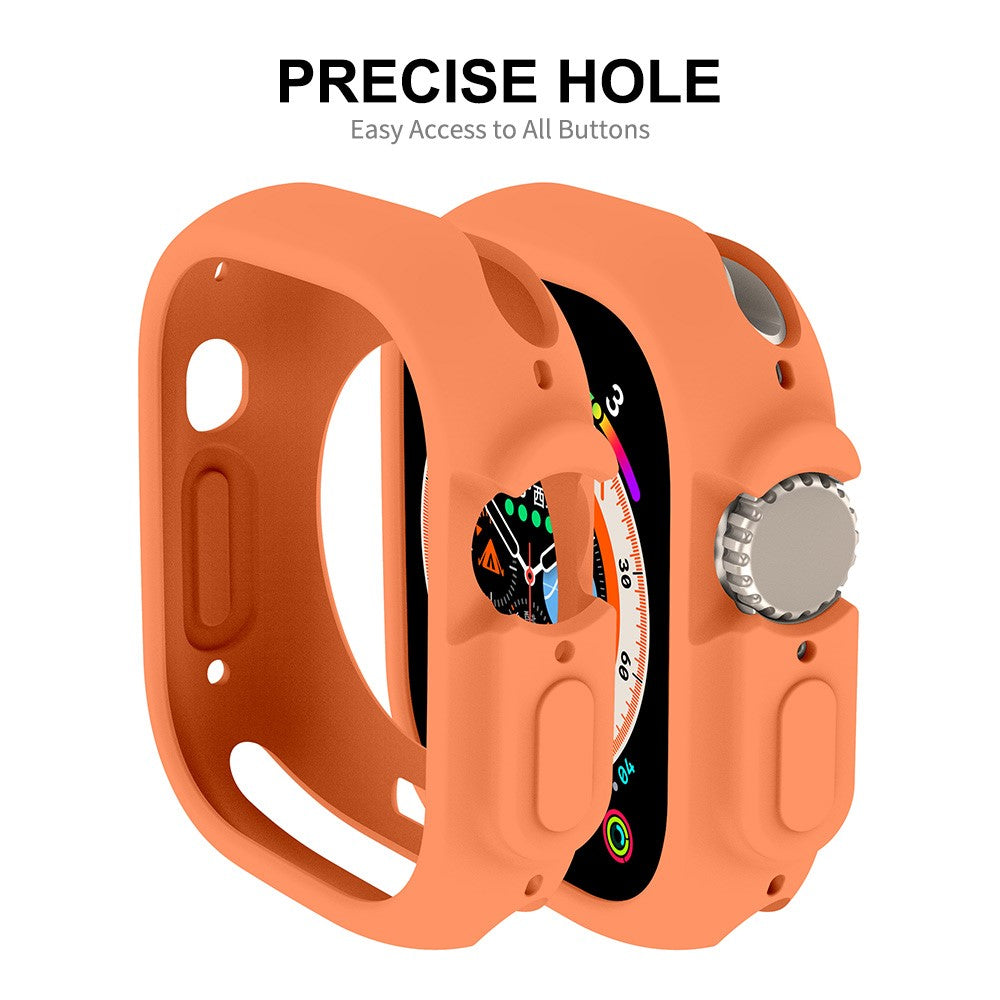 Fint Apple Watch Ultra Silikone Cover - Orange#serie_1