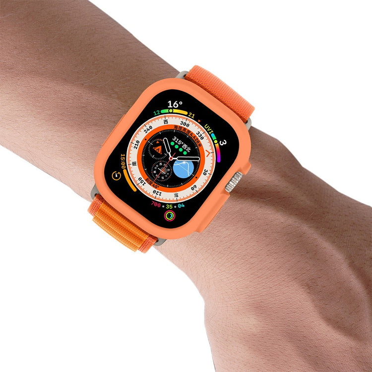 Fint Apple Watch Ultra Silikone Cover - Orange#serie_1