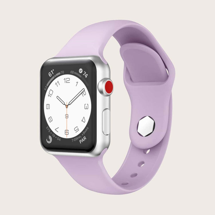 Super Nydelig Silikone Rem passer til Apple Watch Ultra - Lilla#serie_5