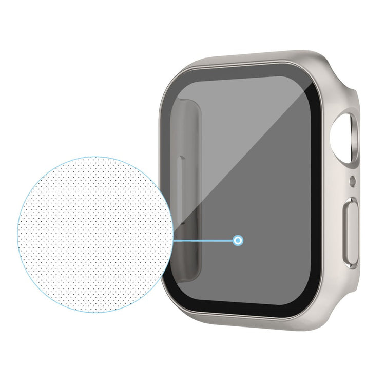 Meget Godt Cover med Skærmbeskytter i Plastik og Hærdet Glas passer til Apple Watch Ultra - Sølv#serie_3