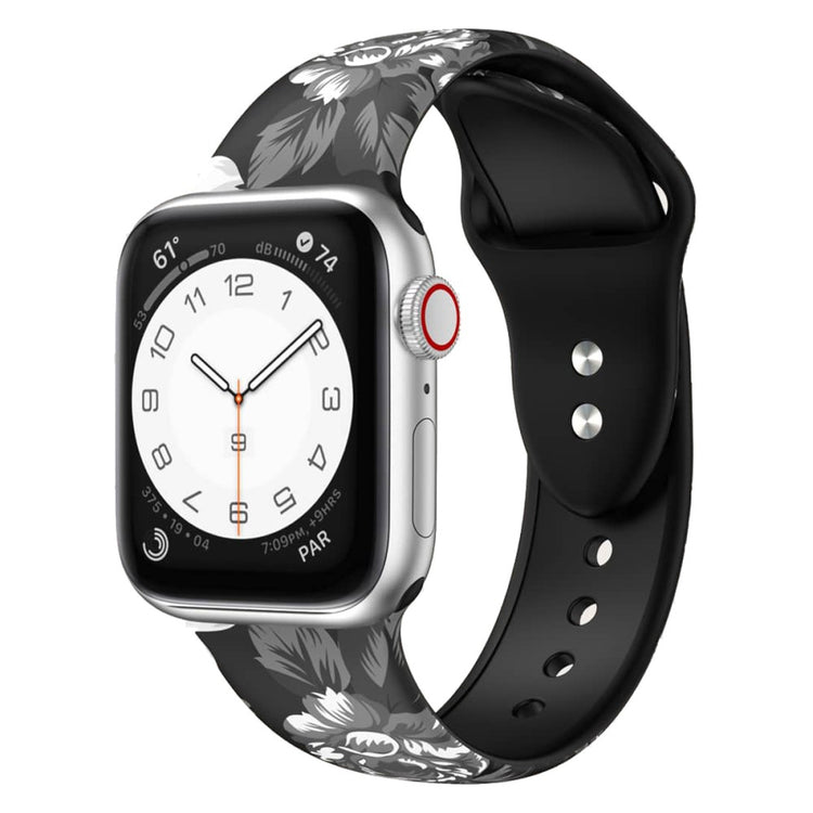 Super Cool Silikone Universal Rem passer til Apple Smartwatch - Størrelse: S - Orange#serie_2