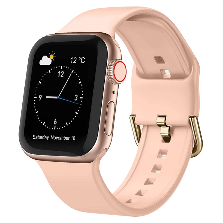 Helt Vildt Rart Silikone Universal Rem passer til Apple Smartwatch - Pink#serie_5