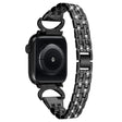Solidny Apple Smartwatch Metal I Stras Uniwersalne Pasek