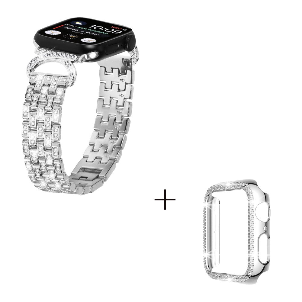 Metal Cover passer til Apple Watch Series 8 (41mm) / Apple Watch Series 7 41mm - Sølv#serie_3