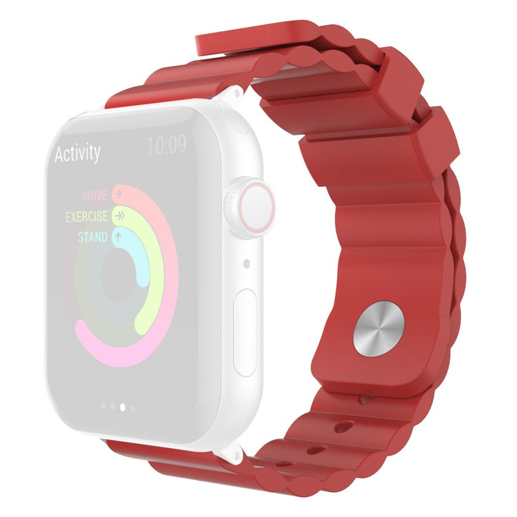 Mega Cool Silikone Universal Rem passer til Apple Smartwatch - Rød#serie_1