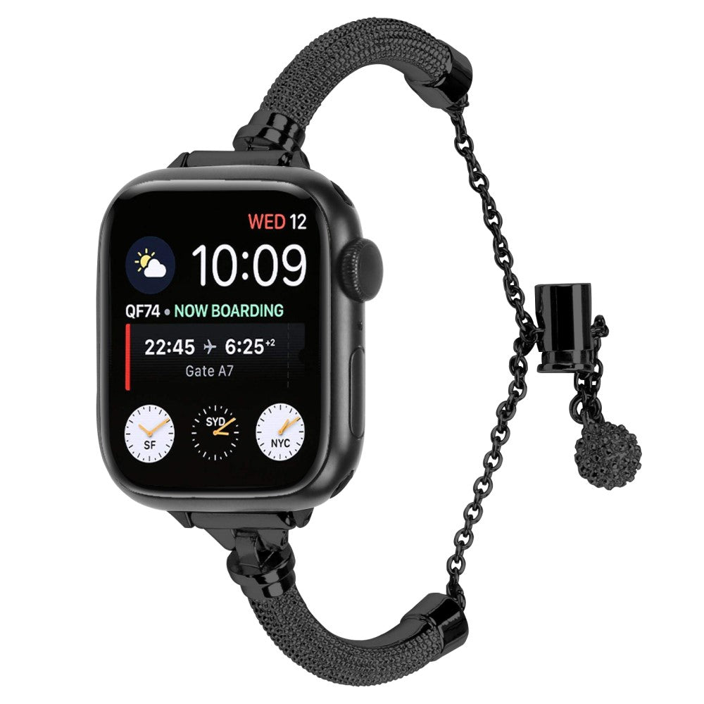 Super Smuk Metal Universal Rem passer til Apple Smartwatch - Sort#serie_1