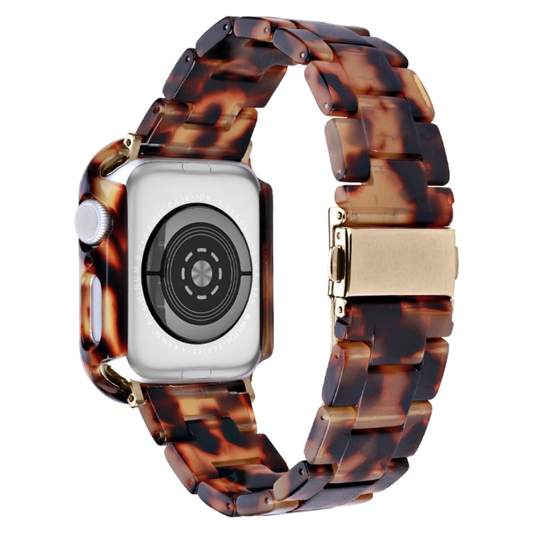 Metal Og Plastik Universal Rem passer til Apple Watch Series 8 (41mm) / Apple Watch Series 7 41mm - Brun#serie_2