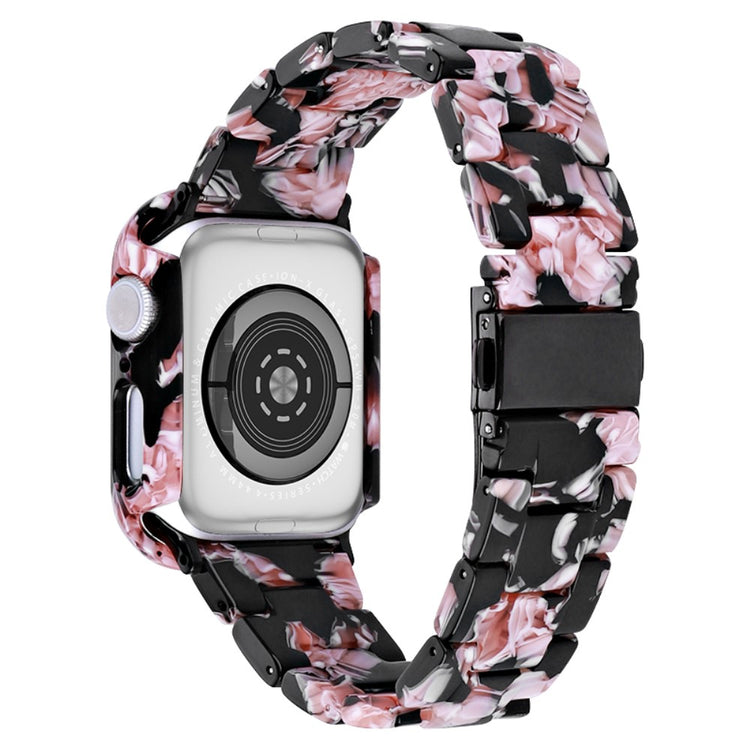 Metal Og Plastik Universal Rem passer til Apple Watch Series 8 (41mm) / Apple Watch Series 7 41mm - Pink#serie_5