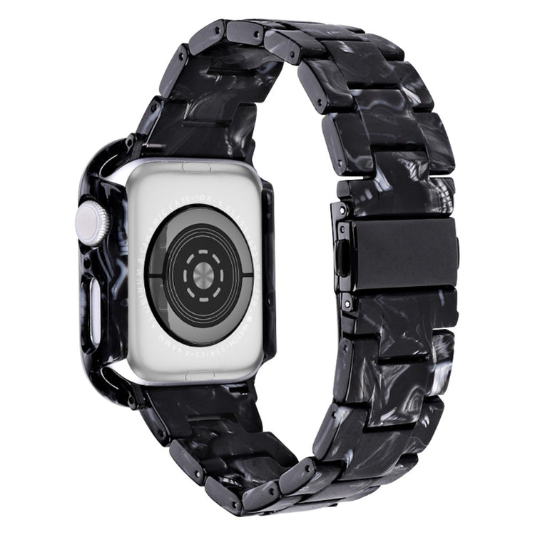 Metal Og Plastik Universal Rem passer til Apple Watch Series 8 (41mm) / Apple Watch Series 7 41mm - Sort#serie_6