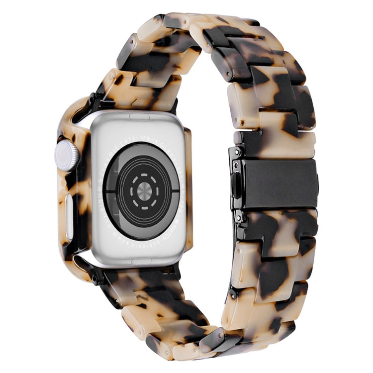 Metal Og Plastik Universal Rem passer til Apple Watch Series 8 (41mm) / Apple Watch Series 7 41mm - Brun#serie_8
