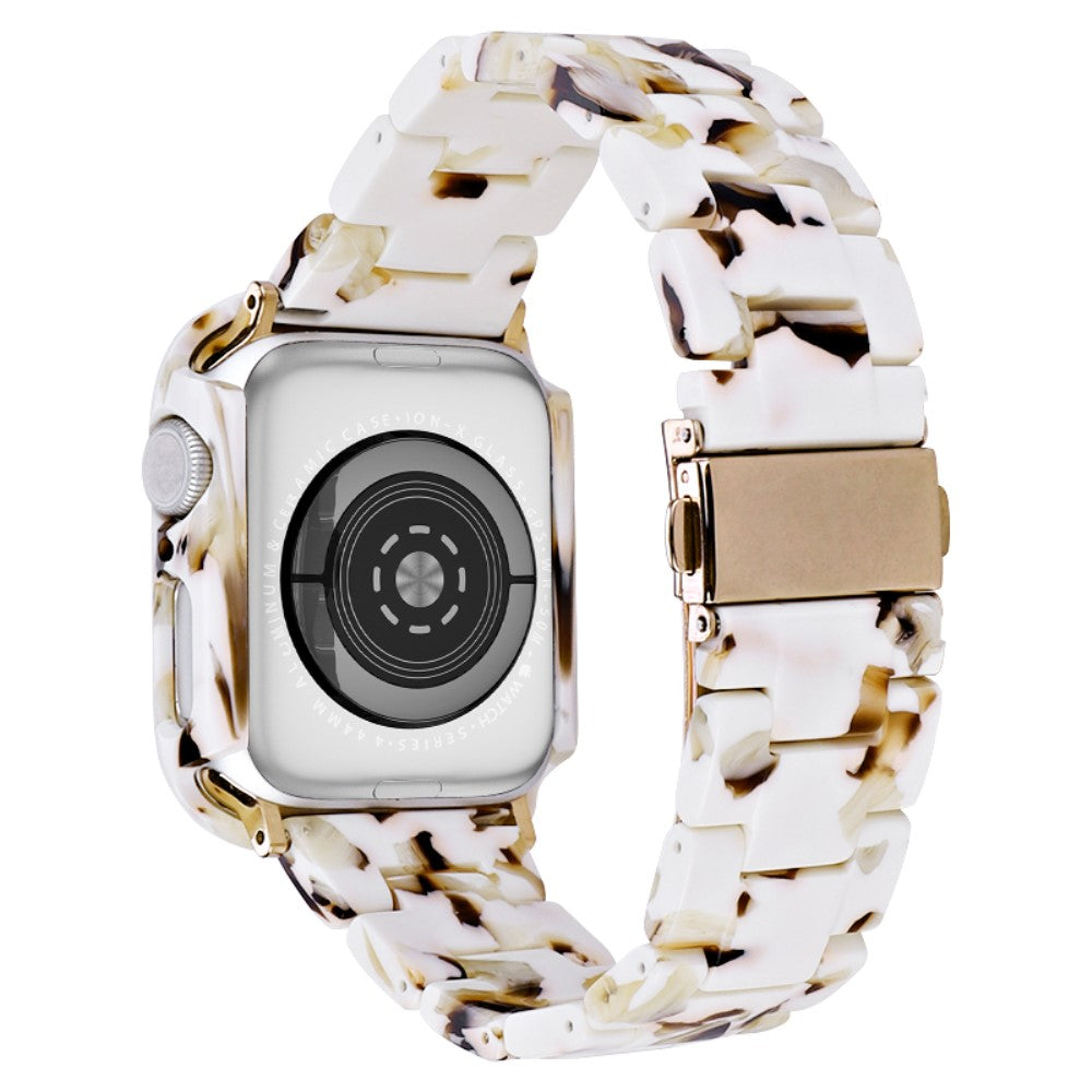 Metal Og Plastik Universal Rem passer til Apple Watch Series 8 (41mm) / Apple Watch Series 7 41mm - Hvid#serie_9