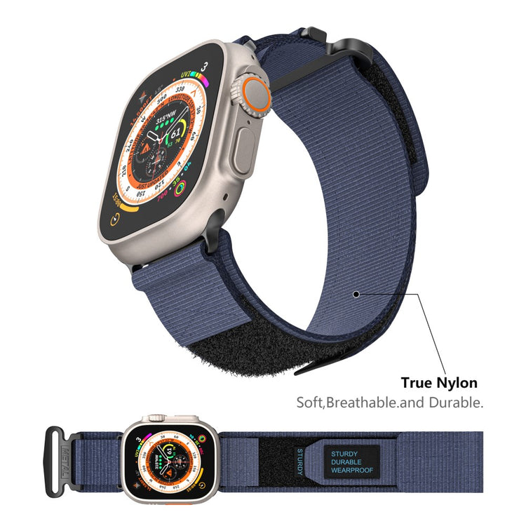 Mega Cool Nylon Universal Rem passer til Apple Smartwatch - Blå#serie_4