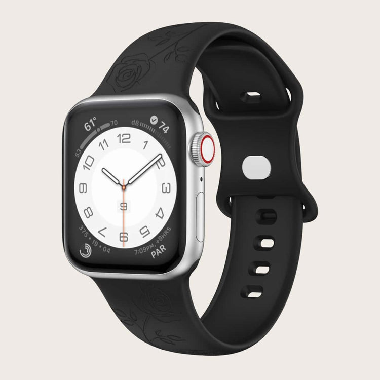 Vildt Pænt Silikone Universal Rem passer til Apple Smartwatch - Sort#serie_3