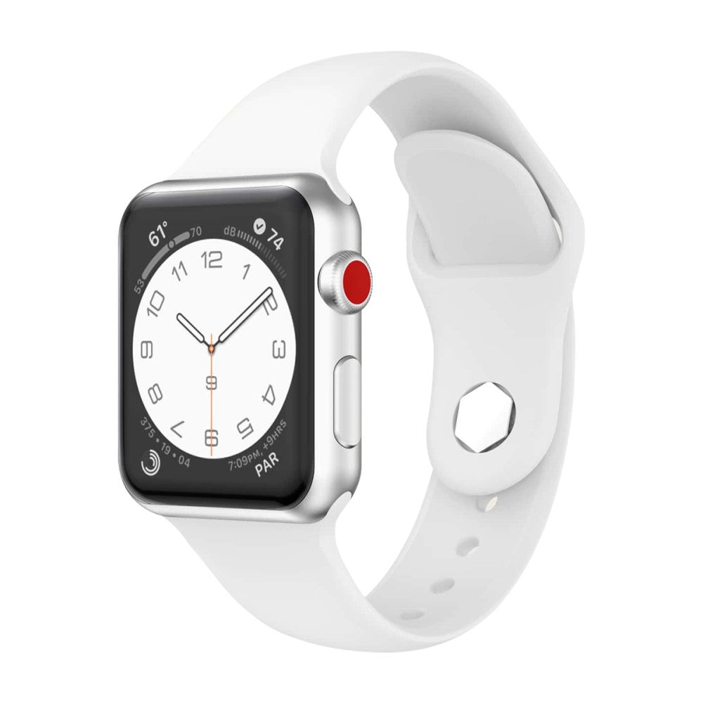 Kønt Silikone Universal Rem passer til Apple Smartwatch - Brun#serie_1