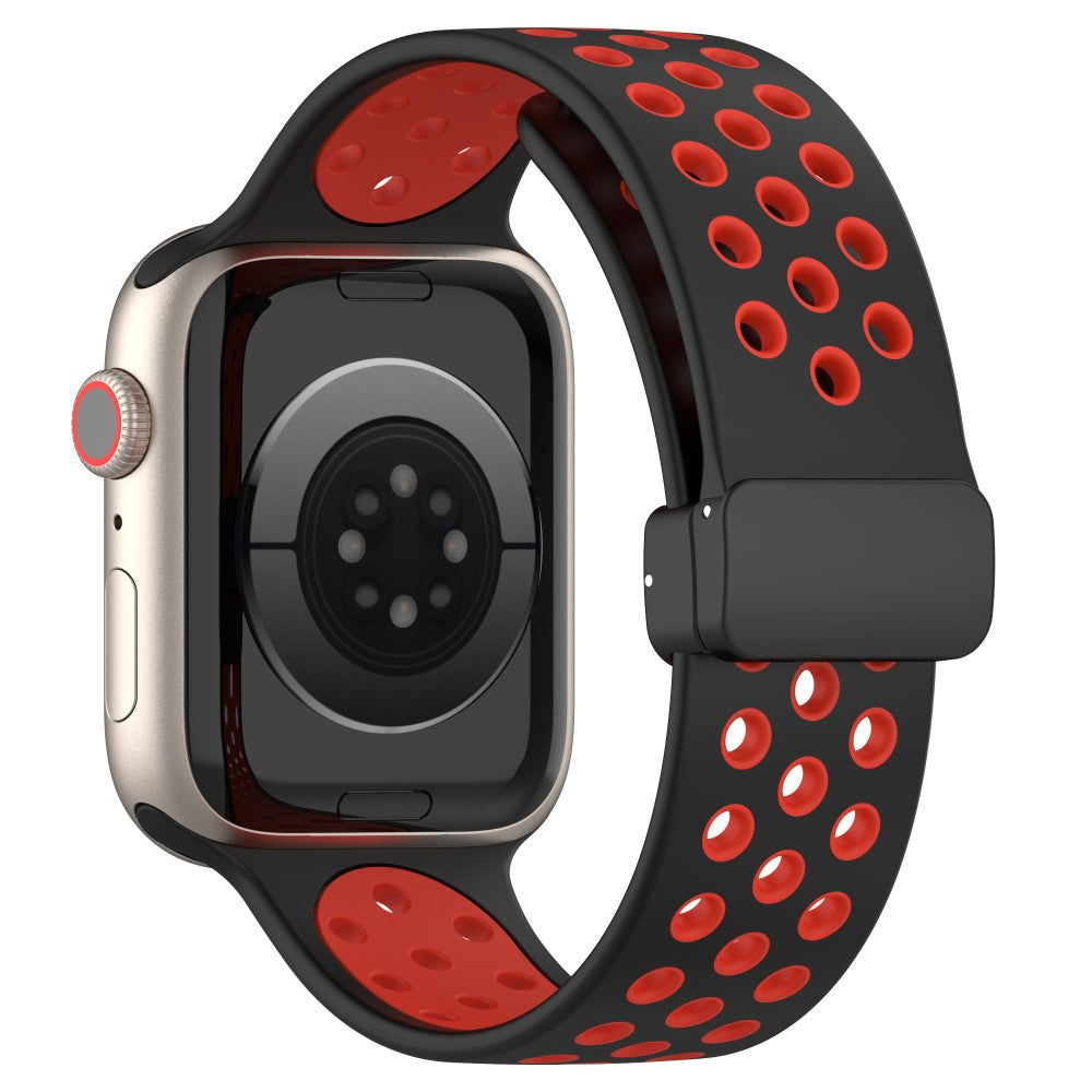 Alle Tiders Silikone Universal Rem passer til Apple Smartwatch - Rød#serie_3