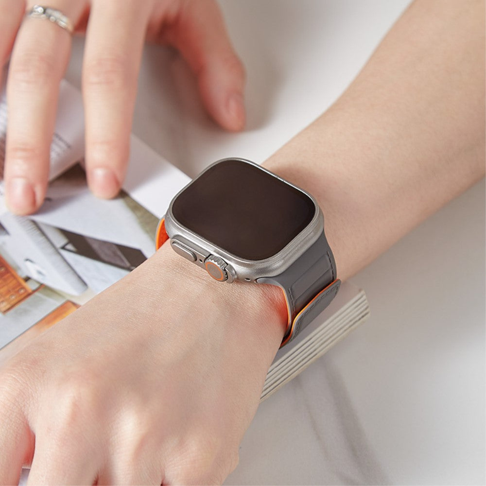 Super Sejt Silikone Universal Rem passer til Apple Smartwatch - Blå#serie_13