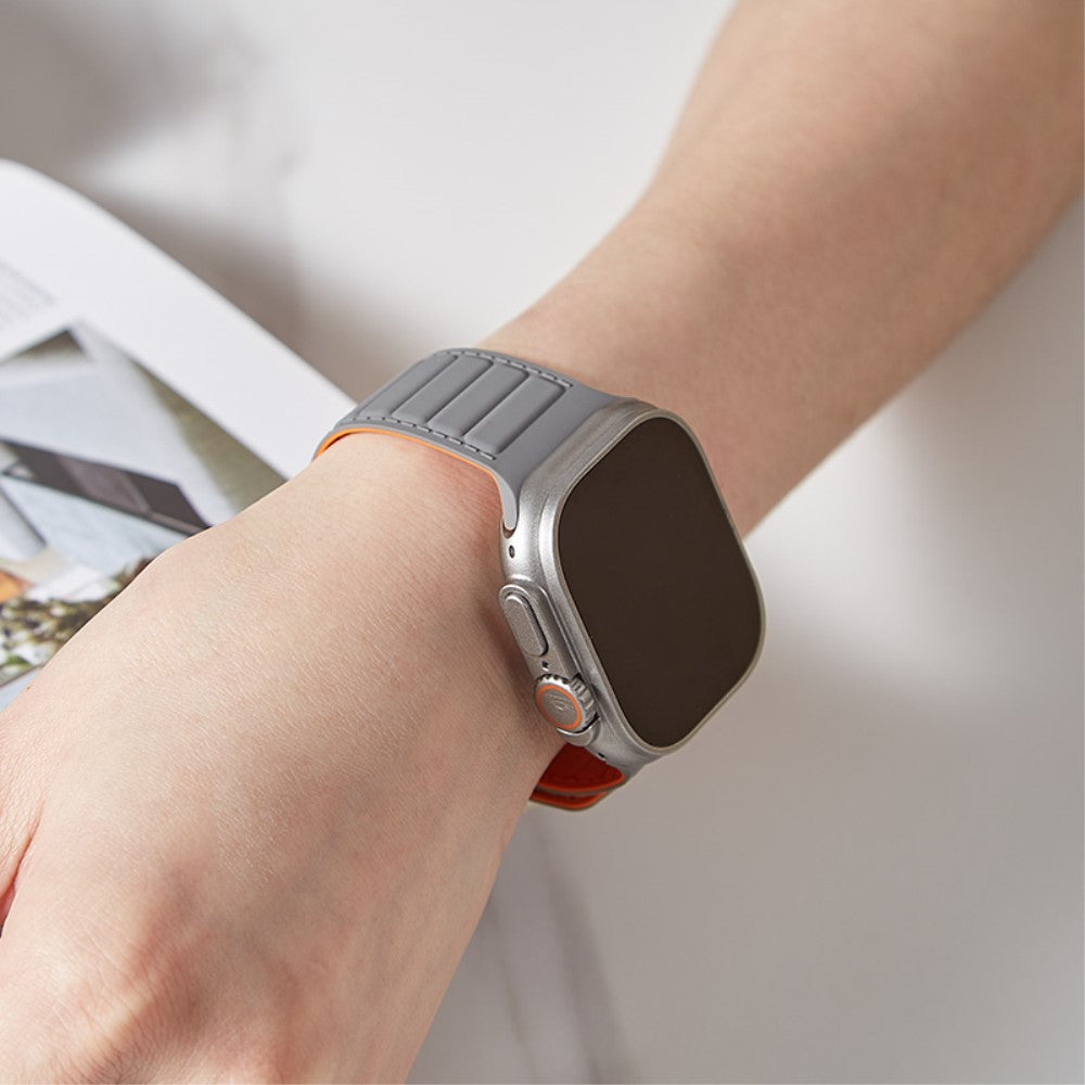 Super Sejt Silikone Universal Rem passer til Apple Smartwatch - Hvid#serie_4
