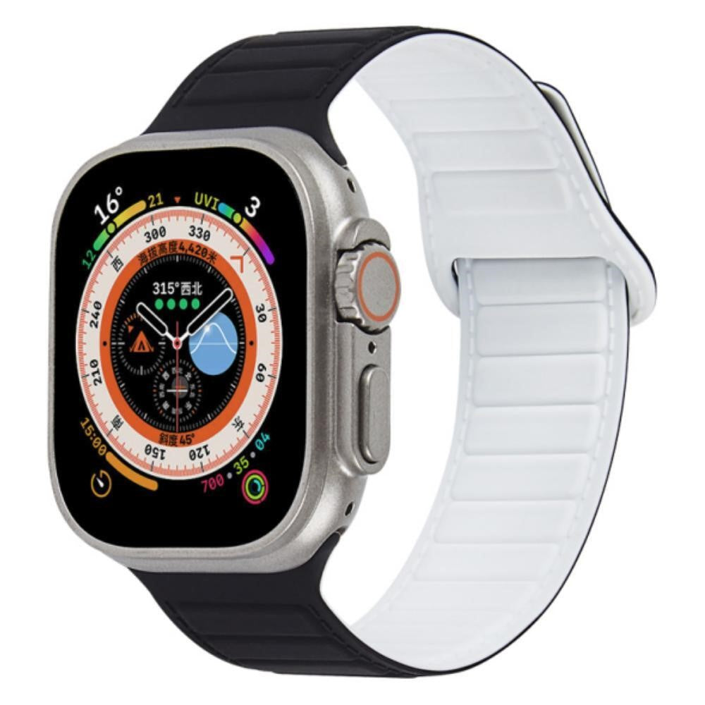 Super Sejt Silikone Universal Rem passer til Apple Smartwatch - Hvid#serie_5