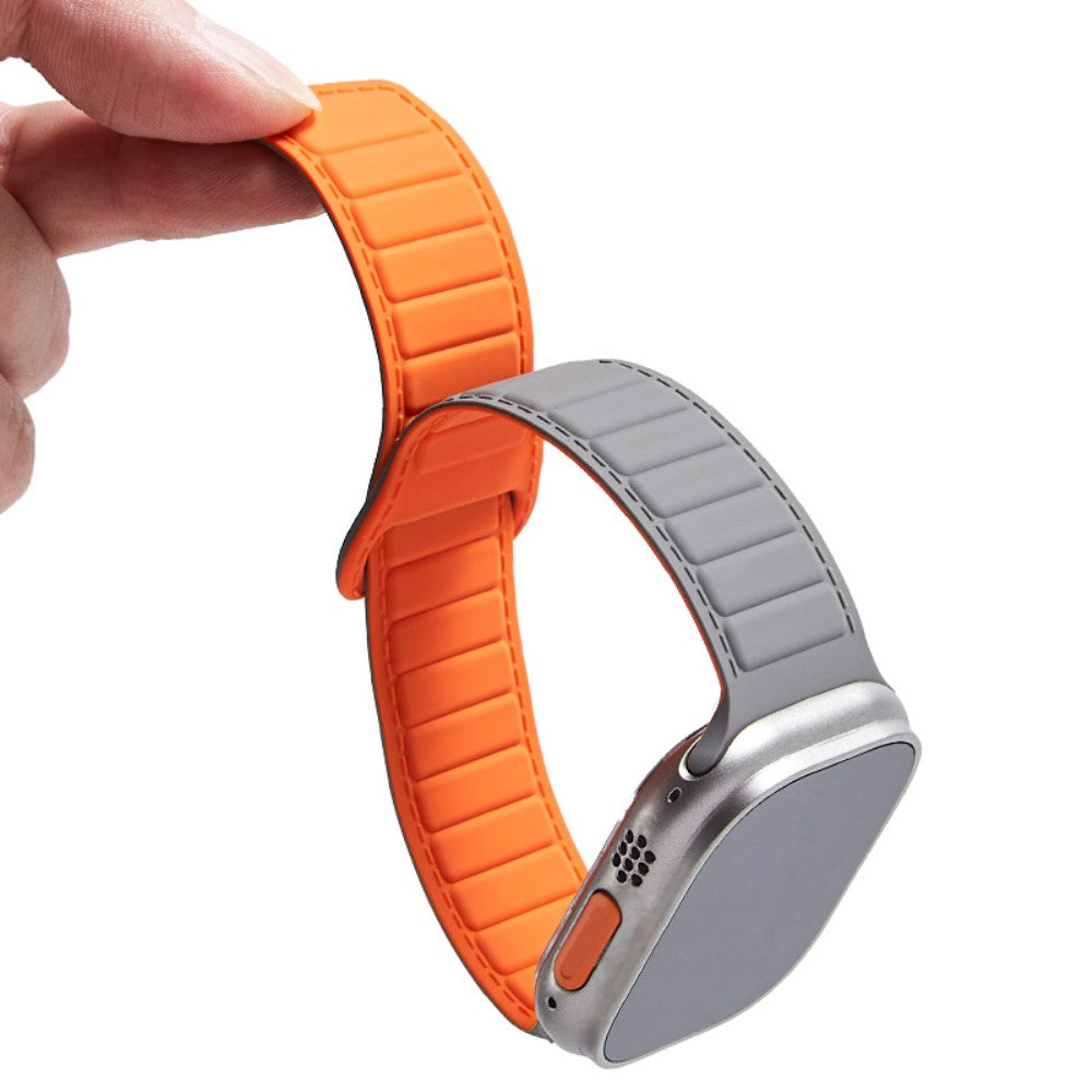 Super Sejt Silikone Universal Rem passer til Apple Smartwatch - Sort#serie_9