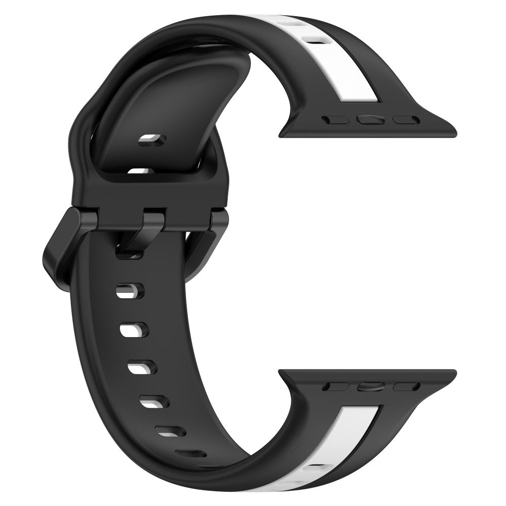 Vildt Elegant Silikone Universal Rem passer til Apple Smartwatch - Sort#serie_1