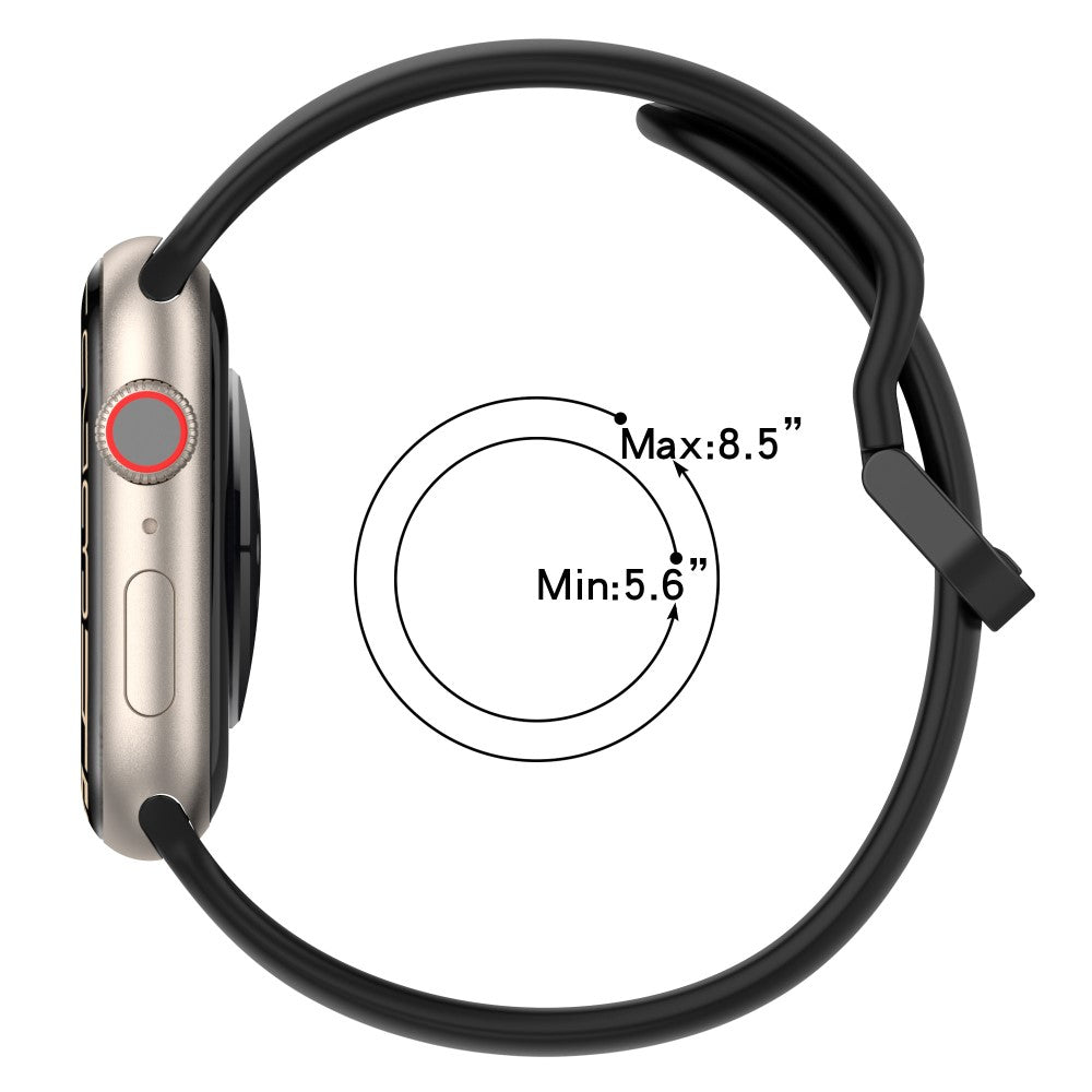 Vildt Elegant Silikone Universal Rem passer til Apple Smartwatch - Rød#serie_7