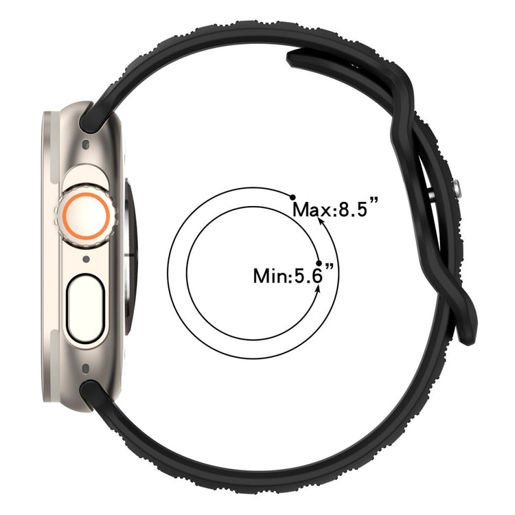 Eminent Metal Og Silikone Universal Rem passer til Apple Smartwatch - Orange#serie_3