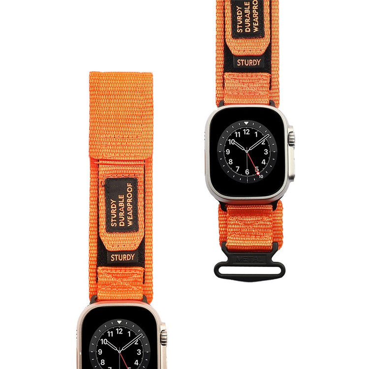 Super Fed Nylon Universal Rem passer til Apple Smartwatch - Orange#serie_2