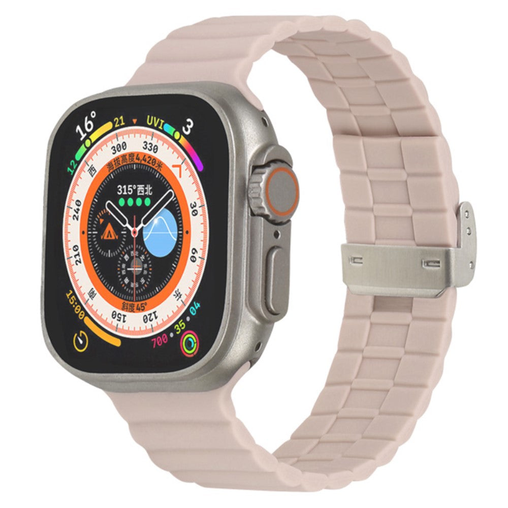 Vildt Sejt Silikone Universal Rem passer til Apple Smartwatch - Pink#serie_13