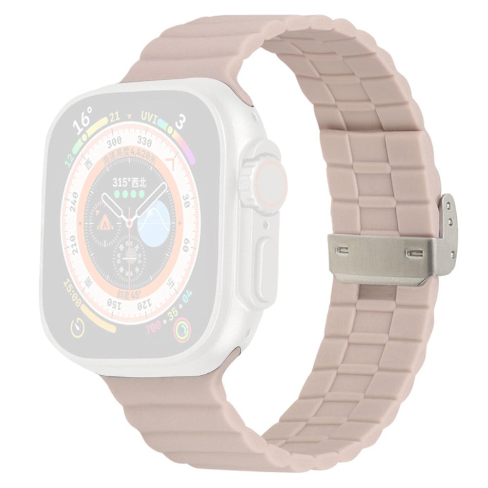 Vildt Sejt Silikone Universal Rem passer til Apple Smartwatch - Pink#serie_13