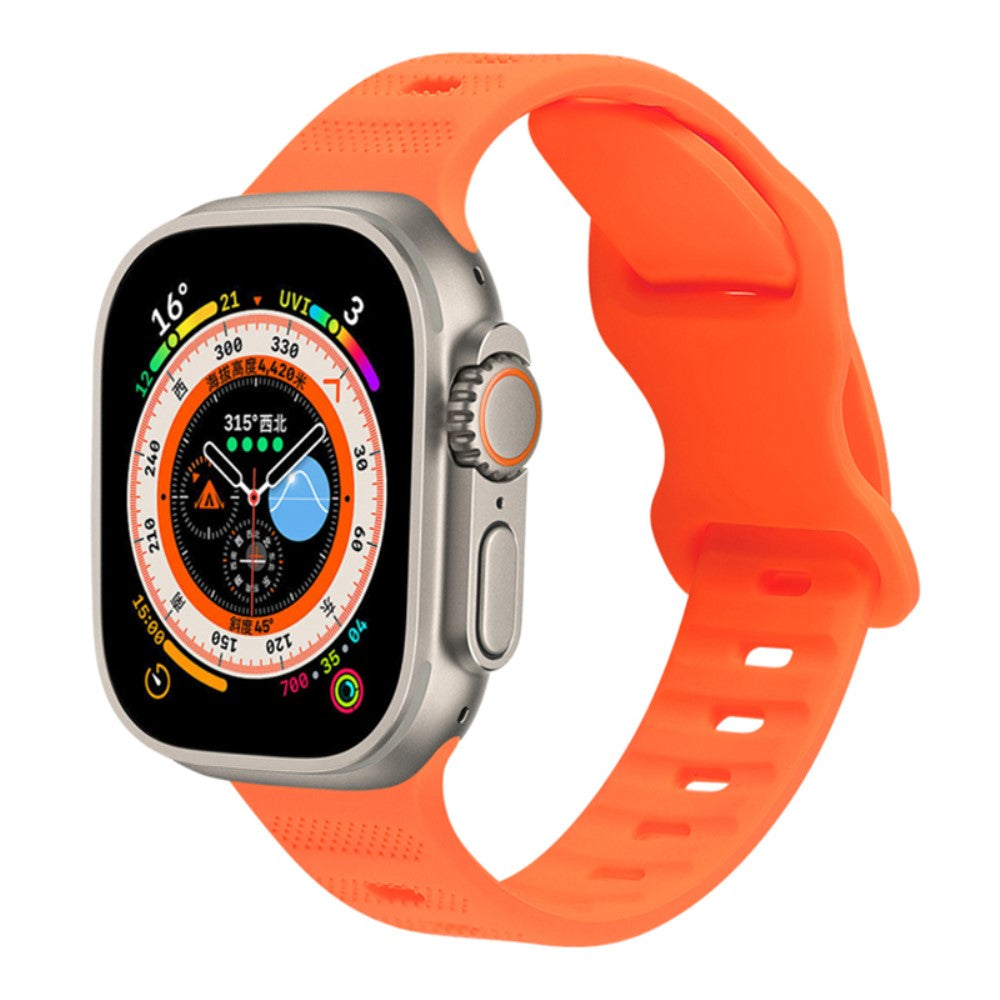 Vildt Pænt Silikone Universal Rem passer til Apple Smartwatch - Orange#serie_6