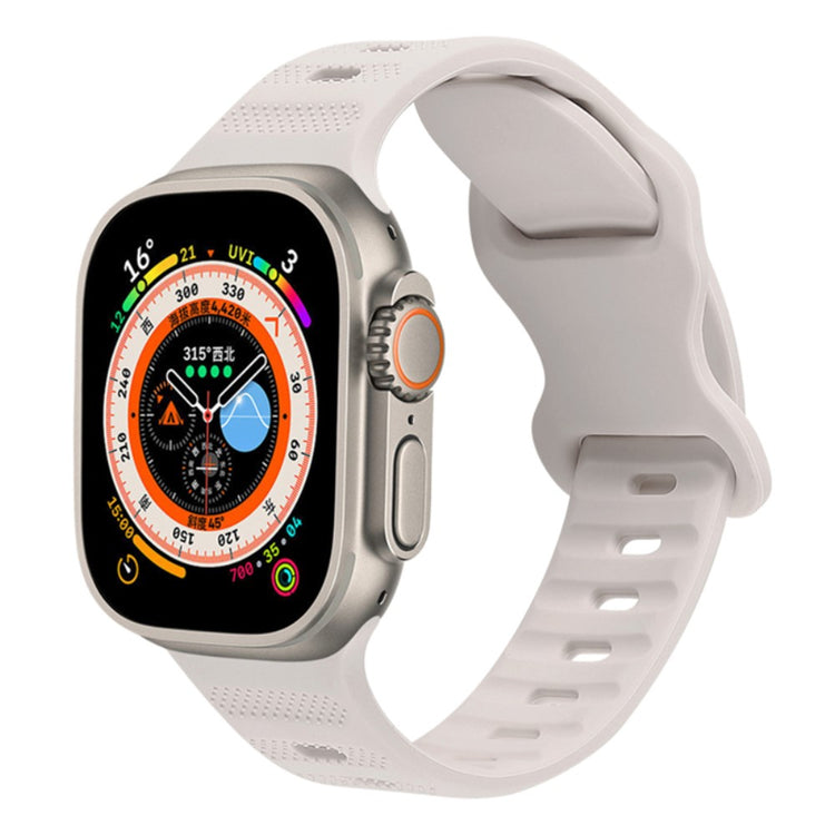 Super Godt Silikone Universal Rem passer til Apple Smartwatch - Hvid#serie_13