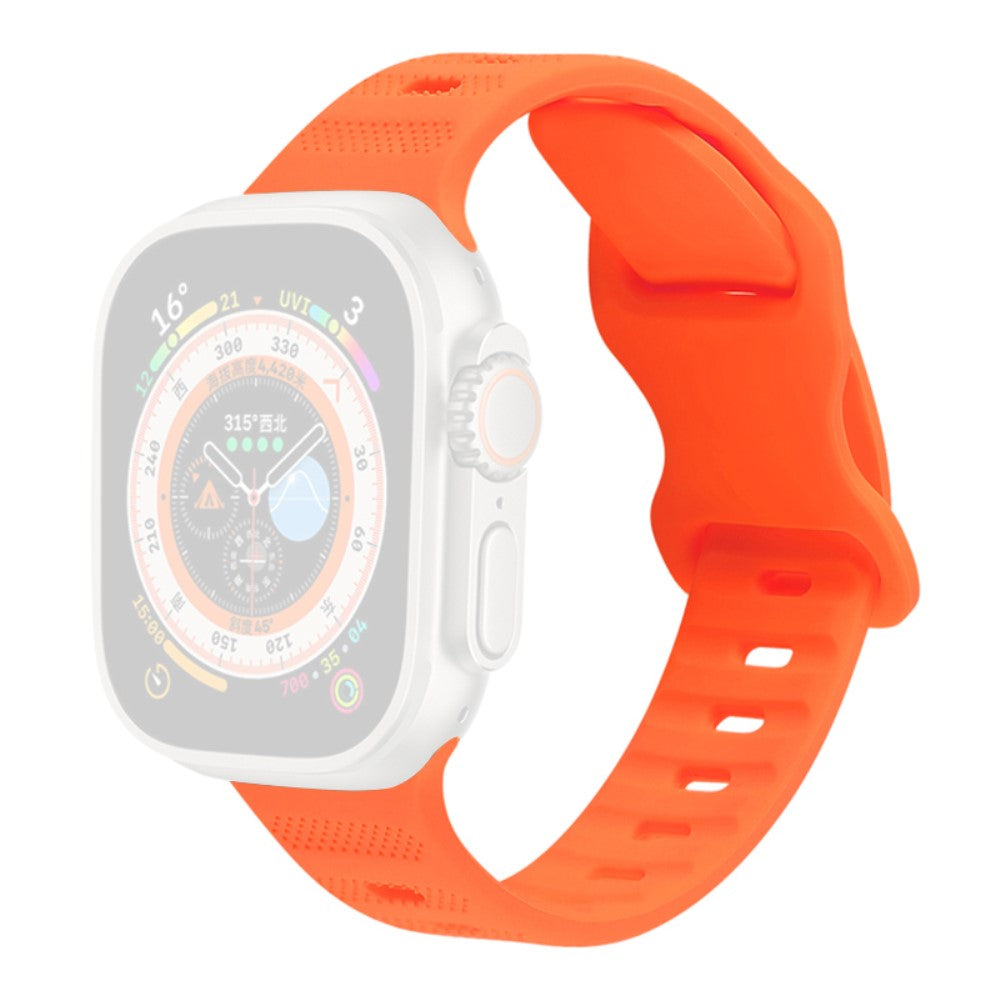 Super Godt Silikone Universal Rem passer til Apple Smartwatch - Orange#serie_6