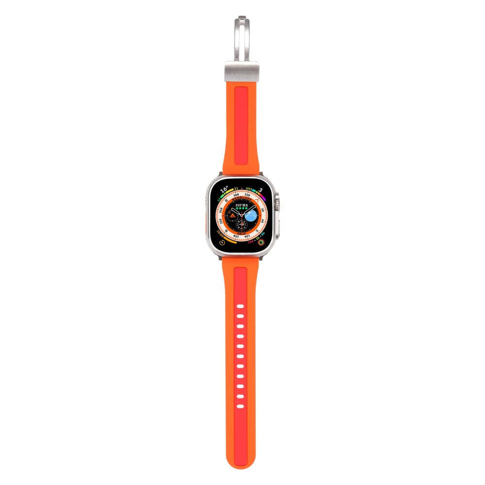 Meget Fed Silikone Universal Rem passer til Apple Smartwatch - Orange#serie_4