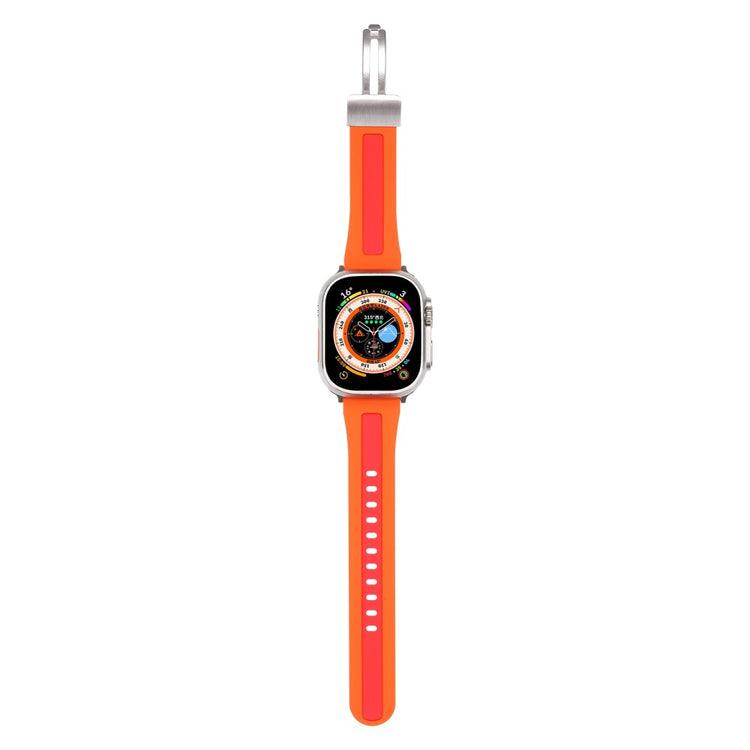 Meget Fed Silikone Universal Rem passer til Apple Smartwatch - Orange#serie_4