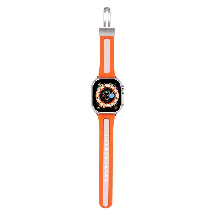 Meget Fed Silikone Universal Rem passer til Apple Smartwatch - Orange#serie_5