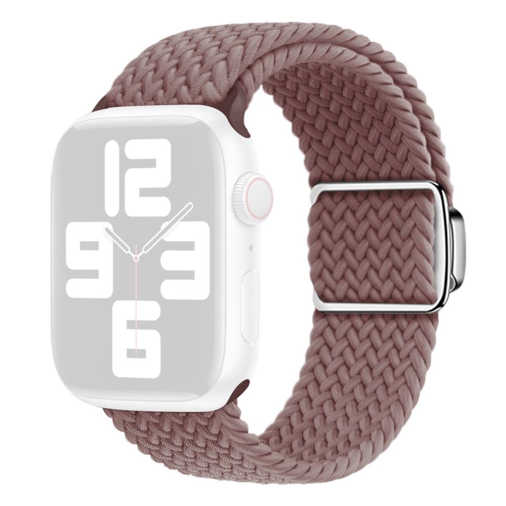 Mega Skøn Metal Og Nylon Universal Rem passer til Apple Smartwatch - Lilla#serie_14