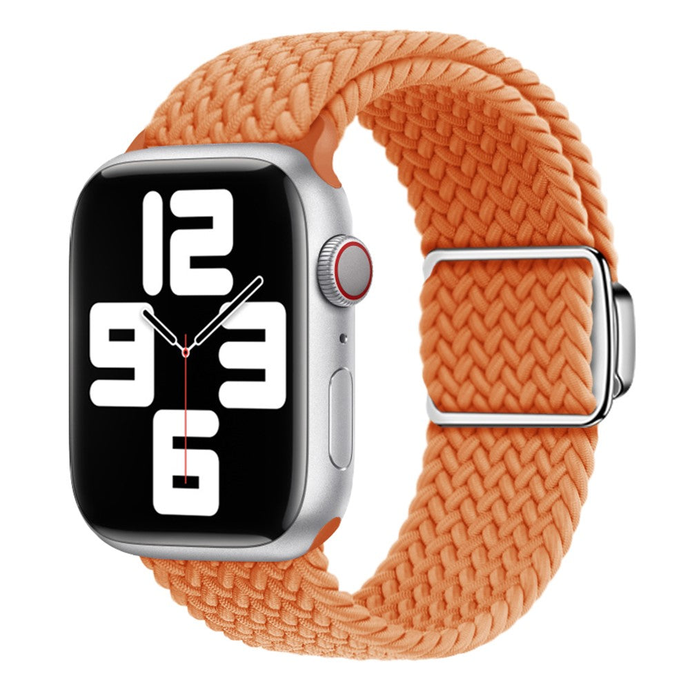 Mega Skøn Metal Og Nylon Universal Rem passer til Apple Smartwatch - Orange#serie_3