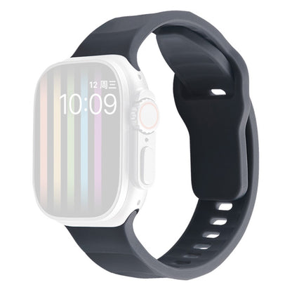 Apple Watch Series 9 41mm wavy style silicone strap - Starry Grey#serie_13