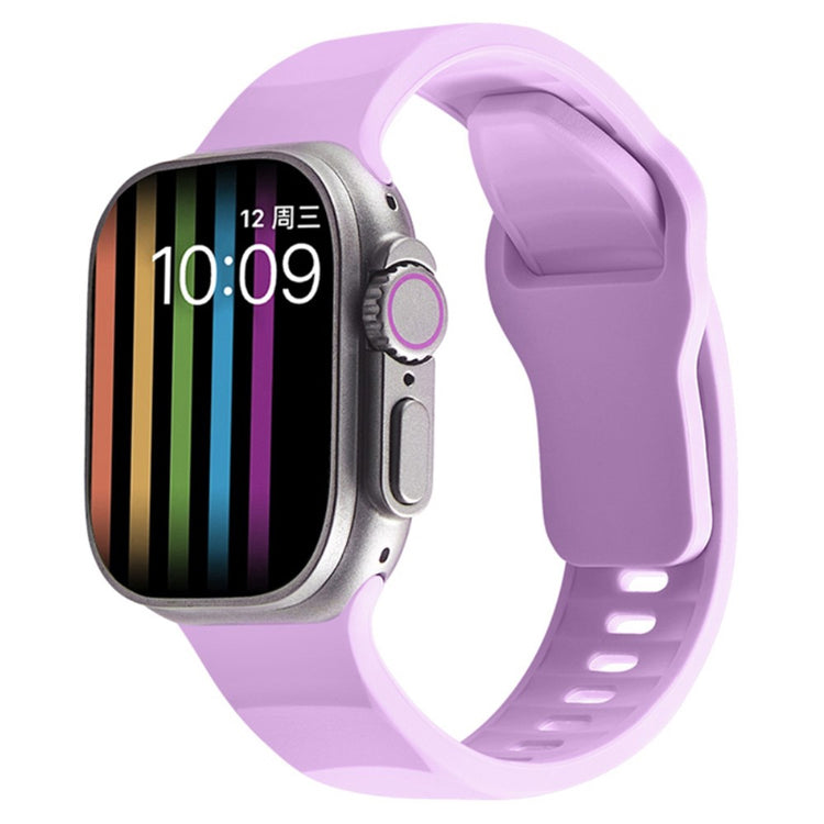 Mega Komfortabel Silikone Universal Rem passer til Apple Smartwatch - Lilla#serie_14