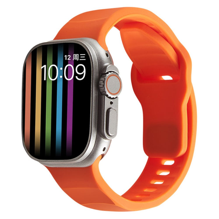 Mega Komfortabel Silikone Universal Rem passer til Apple Smartwatch - Orange#serie_4