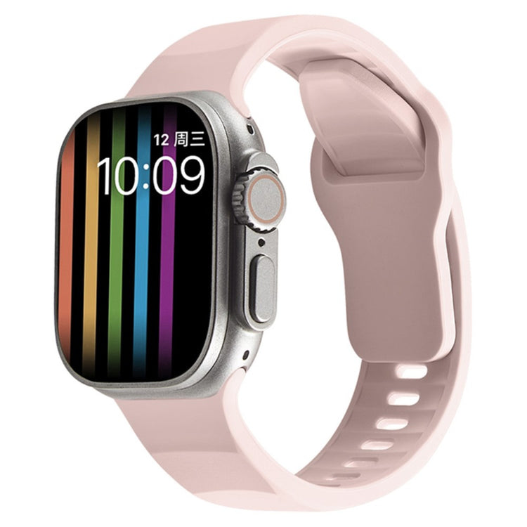 Mega Komfortabel Silikone Universal Rem passer til Apple Smartwatch - Pink#serie_6